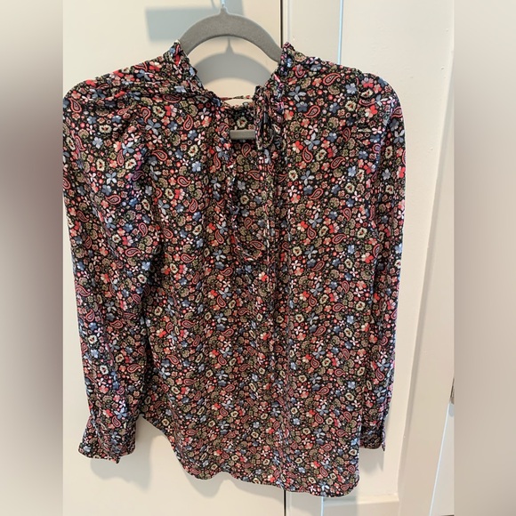 LOFT Paisley Print Blouse - Picture 4 of 5